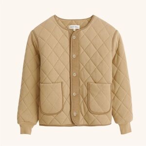 Alex Mill Cotton Quilted fleece Jacket in Vintage Khaki